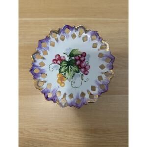 Lefton China Pedestal Plate VINTAGE